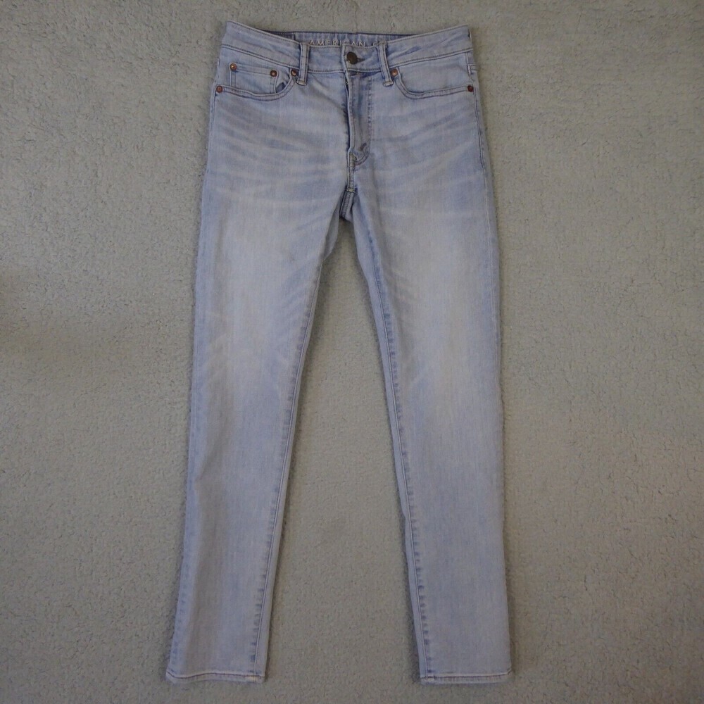 American Eagle Jeans Men's Size 29x32 (30x29) Slim Fit Denim Blue Jeans Straight